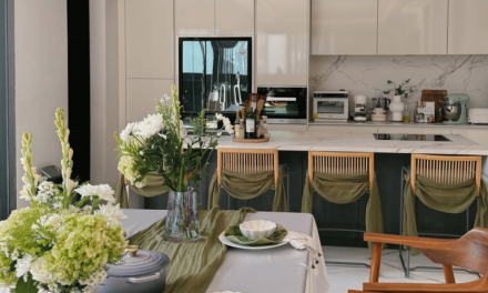 Sentuhan Hijau Tiara Pangestika: Dekorasi Ruang Makan Lebaran