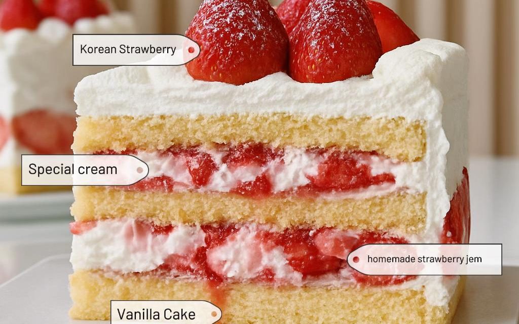 Dessert Korea! Strawberry Shortcake Lembut Dan Segar