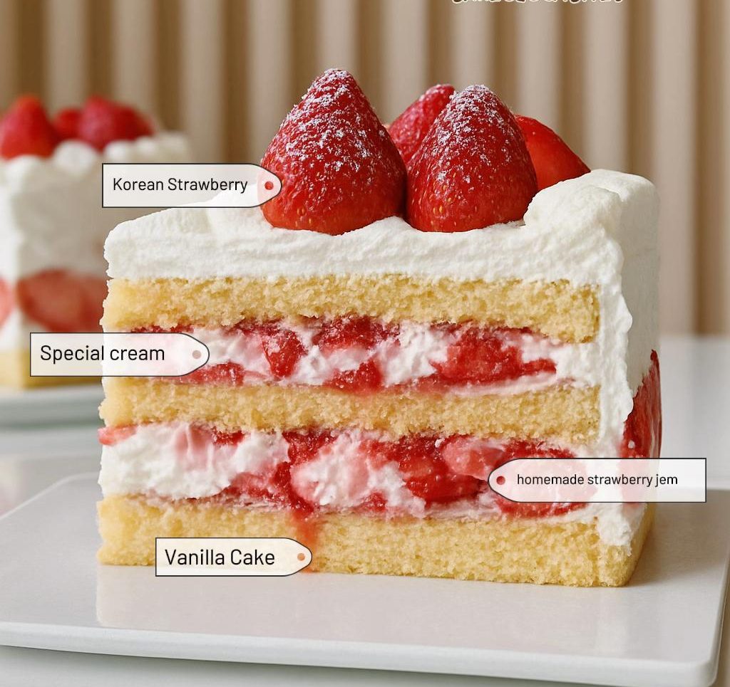 Dessert Korea! Strawberry Shortcake Lembut Dan Segar